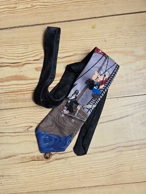 Novel Tees Popeye Cartoon Tie Vintage 1995 Novelty Necktie